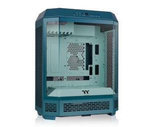 Thermaltake Tower 600 Mid Tower; 2 ventole CT da 140 mm incluse; supporto radiatore da 420 mm; spazio GPU da 400 mm; supporto connettore nascosto; slot PCIe girevoli; verde acqua trasformativo; CA-1Z1