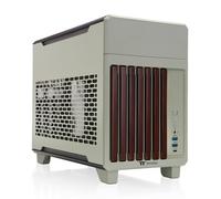 Thermaltake TR100 WS; Rivestimento anteriore in legno; Supporto mITX; 18,9 litri; Cavo riser PCIe 4.0 incluso; Gioco GPU 360mm; Supporto radiatore 280mm; Staffa PCIe rimovibile; Verde Matcha; CA-11A