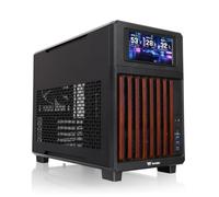 Thermaltake TR200 WS; Schermo LCD da 6,0 pollici preinstallato; Micro telaio; Rivestimento anteriore in legno; Supporto mATX/mITX; Supporto radiatore da 360 mm; Gioco GPU da 365 mm; Supporto