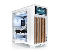 Thermaltake TR300 WS Snow | White | Tempered Glass | Power Extension Cord | 120 mm White Fan
