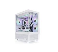 Thermaltake View 170 TG ARGB Snow Micro-ATX Custodia; 3 x 120 mm ARGB Ventole Incluse; Supporta Radiatore fino a 280 mm; Doppio pannello frontale e laterale in vetro temperato; CA-1Z4-00M6WN-00; 3