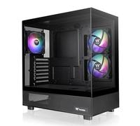 Thermaltake View 270 Plus TG ARGB Black Mid Tower E-ATX Custodia; 3 x 120 mm ARGB Ventole incluse; Supporto radiatore fino a 360 mm; doppio pannello frontale e laterale in vetro temperato;