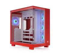 Thermaltake View 380 XL TG ARGB; 4 ventole ARGB Lite da 120 mm incluse; supporto radiatore da 360 mm; spazio GPU da 420 mm; supporto connettore nascosto; doppia camera; arancione fiammeggiante; CA-11E