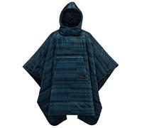Therm-a-Rest Poncho Honcho Coperta con Cappuccio indossabile, Stampa Blu, Taglia Unica Unisex-Adulto