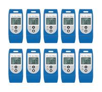 ThermElc TE-02 Pro Digitale Temperature Logger con Calibrazione Tracciabile,Datalogger da Farmacia, Registratore Temperatura USB Riutilizzabile con Allarme LED, Magazzino e Conservazione di Medicinali