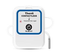 ThermElc TE-B2 ET Bluetooth Registratore dati di temperatura con sonda esterna, esportazione gratuita dei dati,confronto dei dati da più dispositivi,monitoraggio dello stoccaggio a freddo e congelato