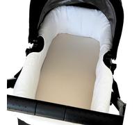 Thermikoa Copertura Universale per Navicella in Mussola di Cotone 100% - Rivestimento interno per Pareti della Navicella, Fodera per Proteggere e Offrire Maggior Comfort al Passeggino del Neonato