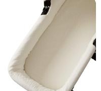 Thermikoa Rivestimento Navicella Universale in tessuto in cotone plumetis - Copertura Copri Neonato Carrozzina, Fodera Interno, Lenzuola Carrozzina Neonato (Bianco)