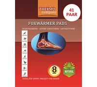 Thermo Company, 41 paia di cuscinetti termici per lo sport, il tempo libero, il lavoro, cuscinetti scalda dita fino a 8 ore, cuscinetti riscaldanti per piedi, autoadesivi.