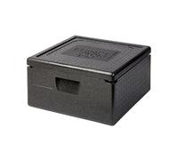 Thermo Future Box Quadratische Thermobx Kühlbox Contenitore Coperchio, Scatola Termica in EPP (Polipropilene espanso), Nero, 21 l