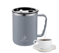 THERMO TRAVE - Tazza, Tazza Di Caffè Isolata | Flacone Di Coppa Portatile Da 500 Ml | Supporto Per Bevanda Isolato Con Copertura E Presa | Tazza Termica In Metallo Per Espresso, Birra Alle Erbe