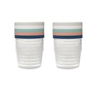 THERMOBABY Confezione da 10 contenitori da 250 ml per neonati, adatti per forno a microonde, congelatore, lavastoviglie, impilabili, colori assortiti casuali, made in France