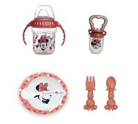 THERMOBABY Set di 2 posate in silicone, set da pasto e cucchiaio, tazza con manici da 250 ml, pasto per bambini