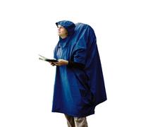 Toldo/poncho de nylon azul