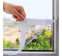 Thermofoil per finestre contro il freddo, isolamento per finestre in PVC, caldo in inverno e fresco in estate, pellicola isolante trasparente per protezione dal freddo (larghezza 60 x altezza 100 cm)