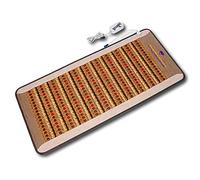 ThermoGem - Tappetino in giada ametista a infrarossi, professionale, 182,9 cm di lunghezza x 81,3 cm di larghezza, spesso e rigido, cristalli naturali, regolabile da 30 a 70 °C, riscaldamento, ioni