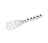 thermohauser 5000245315 - Frusta in acciaio INOX, lunghezza 30 cm, con manico in acciaio INOX e gancio, con 24 passanti