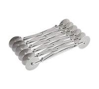 Thermohauser 8300018155 Tagliapasta (Acciaio Inossidabile), 6 Pezzi, con Ruote Lisce e Ondulate, Dimensioni della Ruota: 5,5 cm, Inox