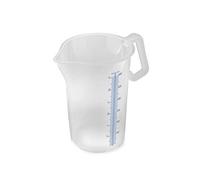 thermohauser 8300040089 - Misurino con manico chiuso, 3000 ml, in plastica PP, graduazione blu in L e ml