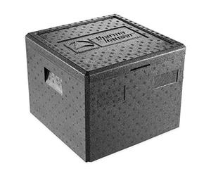 Thermohauser - Contenitore termico EPP per pizza con coperchio, 32,5 litri, 41 x 41 x 32,5 cm - scatola per la consegna a domicilio della pizza