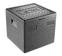 Thermohauser - Contenitore termico EPP per pizza con coperchio, 37,5 litri, 41 x 41 x 36 cm - scatola per la consegna a domicilio della pizza