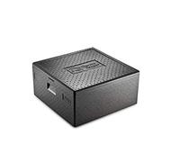 thermohauser EPP - Contenitore termico Pizza Maxi con coperchio, 64,5 litri, 59,5 x 59,5 x 28,5 cm, colore: Nero