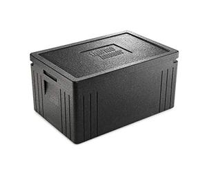 Thermohauser GN 1/1 Eco Line Contenitore termico in EPP con coperchio, 45,0 l, colore: nero