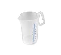Thermohauser Misurino con manico chiuso, 2000 ml, plastica PP, scala blu in litri e millilitri 8300040087 trasparente