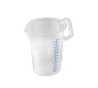 Thermohauser Misurino con manico chiuso, 5000 ml, plastica PP, scala blu in litri e millilitri 8300040091 trasparente