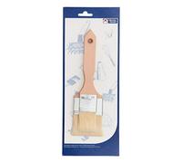 thermohauser Set di pennelli in legno, 2 pezzi, setole naturali, larghezza 4 e 6 cm, colore naturale