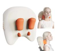 ThermoKnead 4D Neck & Shoulder Massager with Titanium Nodes, 3 Modes & 42°C Heat - Deep Tissue Relief & Facial Relaxation for Home/Office (White)