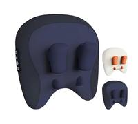 ThermoKnead Neck & Shoulder Massager, ThermoKnead 4D Neck Massager, Four Titanium Massage Nodes, 42°C Precise Heat, Relaxes the neck and reduces facial problems (Blue)