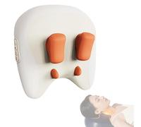 ThermoKnead Neck & Shoulder Massager,ThermoKnead 4D Neck Massager,Four Titanium Massage Nodes,Three Modes and Strengths,42°C Precise Heat,Deeply Relax Necks and Reduce Facial Problems (White)