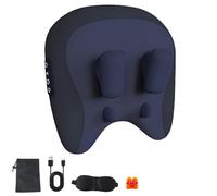 ThermoKnead Neck & Shoulder Massager - ThermoKnead 4D Neck Massager with Human-Like Kneading, 3 Strength Levels & Cordless Design for Full-Body Relief, for Home/Travel (Blue)
