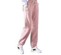 Thermoleggings da donna invernale, leggings invernali da donna, pantaloni lunghi da yoga, elasticizzati, eleganti collant a vita alta, pantaloni termici elasticizzati in vita alta, Colore: rosa., XL