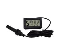 Thermomètre Hygromètre Numérique - Appareil De Mesure De L'Humidité Ambiance, Capteur De Température Extérieure Et Intérieure, Écran LCD Avec Rétroéclairage | Détecteur De Point De Rosée, Enregistreur