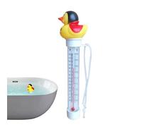 Thermomètre Piscine Flottant Canard |Thermomètre Précis Pour, Spa Ou Acquario | Flotteur Amusant En Forme Canard Avec Longue Corde, Idéal Mesurer La Température De L'eau Facilement Et Toute Sécurité