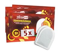 THERMOPAD scaldapiedi adesivi - 5 paia - piedi caldi per 8 ore - attivati a contatto con l'aria - cuscinetto termico - solette termichi per il sport all'aperto