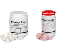 Thermoplan Bianco Nero 4 C Scheda Set Set Pulizia per Tre Mesi 3 Dosen Termico Latte Pasticche + 3 Dosen Termico Caffé Compresse
