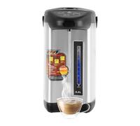 Thermopot - Dispenser per acqua calda in acciaio inox, 4 litri, funzione bruciatore a secco, erogatore d'acqua, thermos da 750 W, tre modalità di uscita (nero)