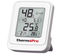 ThermoPro Igrometro Termometro Digitale Misuratore di Umidità per Interni per Terrari e Serre Termometro da Stanza con Registrazione Min/Max, Indicatore di Comfort Smiley, Magnete e Supporto