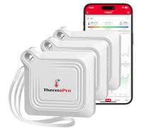 ThermoPro TempPro TP351 Bluetooth Termometro Ambiente Interno Igrometro Umidità Casa Igrometro 80m Temperatura e Umidità Monitor App Controllato 2 Anni Archiviazione Dati Esportazione, 3 pezzi