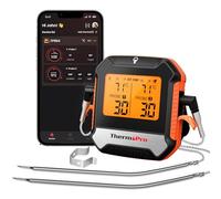 ThermoPro TempPro TP904 Termometro cucina Termometro Bluetooth per carne con 2 sonde di temperatura Termometro alimentare intelligente digitale per la cucina barbecue griglia forno affumicatore