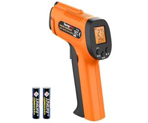 ThermoPro Termometro a Infrarossi Digitale Senza Contatto -50°C ~ 550°C, Termometro Laser con Display LCD Retroilluminato, Misurazione Laser della Temperatura per Cucina Piscina Terra Forno Pizza
