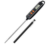 ThermoPro Termometro Cucina Termometri per Alimenti Lettura Istantanea con Funzione di Blocco Termometro Carne con Sonda Lunga per Liquidi Latte Barbecue Olio Frittura Vino Dolci Cibo