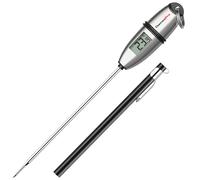 ThermoPro TP02S Termometro da Cucina Digitale a Lettura Istantanea con 5.35" Sonda Lunga e Display LCD per BBQ Carne Barbecue Vino Latte Olio Dolci Alimenti Griglia Acqua
