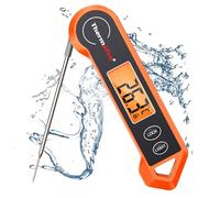 ThermoPro TP19H Termometro digitale per carne per cucinare con retroilluminazione ambidestra, impermeabile per alimenti da cucina BBQ Grill Affumicatore Olio per friggere Caramelle Lettura istantanea