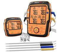 ThermoPro TP27C Termometro da Cucina Digitale con Cottura Senza fili a Doppia Donda per Barbecue Carne Forno Termometro per Alimenti, Monitora la temperatura a Partire da 500 Piedi di Distanza