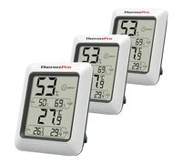 ThermoPro TP50 3 Pezzi Termometro Ambiente Interno Igrometro Digitale per Interni Monitor Misuratore di Temperatura e Umidità per Home Office Nursery Comfort Record Min e Max