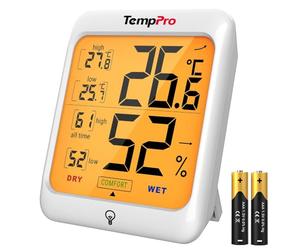 ThermoPro TP53 Termometro Igrometro Interno Misuratore di Umidità e Temperatura Ambiente Digitale Termoigrometro Professionale per Casa con Tocca Retroilluminazione